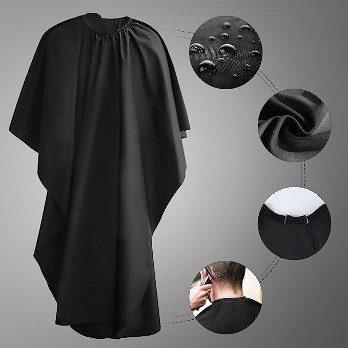 Professional Hair Cutting Cape for Men & Women, Adjustable Waterproof Salon Cape, Barber Tool for Hairdressers & Stylists