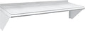HARDURA Stainless Steel Shelf 14" x 48", 310lb Commercial Shelves Wall Mount Metal Shelving with Backsplash and Brackets for Kitchen, Restaurant, Laundry Room and Home