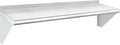 HARDURA Stainless Steel Shelf 12" x 60", 290lb Commercial Shelves Wall Mount Metal Shelving with Backsplash and Brackets for Kitchen, Restaurant, Laundry Room and Home