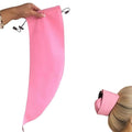 Waterproof Hair Sleeve for Long Hair, Reusable Adjustable Crown Washing Shower Cap Ponytail, Protect Styled Hairs, Quick Root Refresh, Wash Pony Caps for Women Pool Travel Gym Beach (Pink)