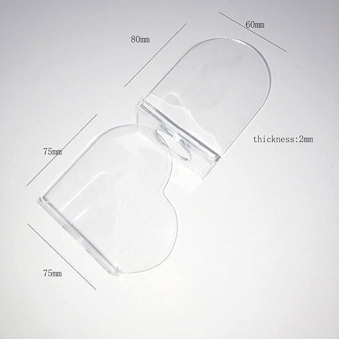 1 Pack Transparent Acrylic Nail Art Hand-held Palette Nail DIY Art Design Paint Color Mixing Manicure Tool, Heart Shaped