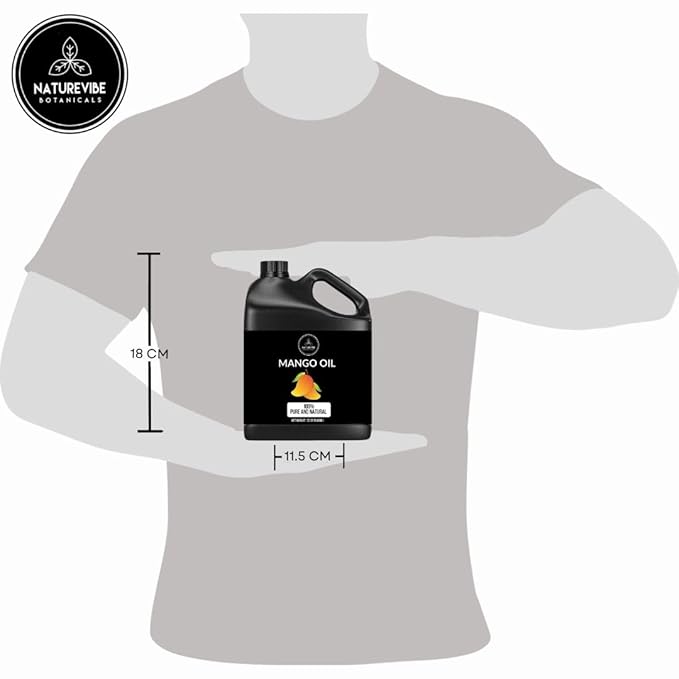 Naturevibe Botanicals Mango Oil 32 Ounces | 100% Pure and Natural | Great for Skin Care and Hair Care