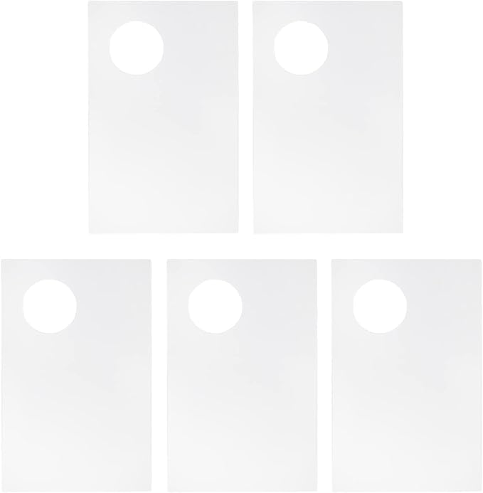 5 PCS Makeup Palette Without Spatula,2.76x4.33 Inch Acrylic Cosmetic Palette Mixing Tray Apply for Eye Shadow Nail Art Pigment Blending (Rectangle