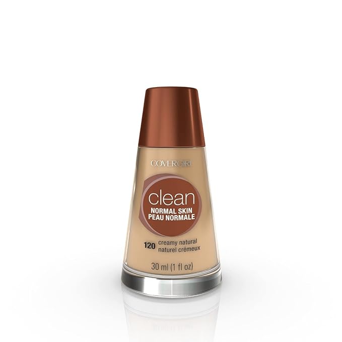 COVERGIRL Clean Makeup Foundation Creamy Natural 120, 1 oz (packaging may vary)