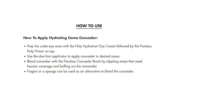 e.l.f. Hydrating Camo Concealer, Lightweight, Full Coverage, Long Lasting, Conceals, Corrects, Covers, Hydrates, Highlights, Light Sand, Satin Finish, 25 Shades, All-Day Wear, 0.20 Fl Oz