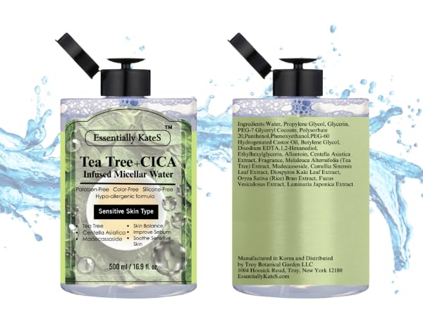 Micellar Water 500ml (16.9 Fl oz), a Jumbo size, Effectively Removes Eye & Face Make-up, No Oil and No Alcohol - Very Moisturizing and Not Painful, a Korean Skin Care