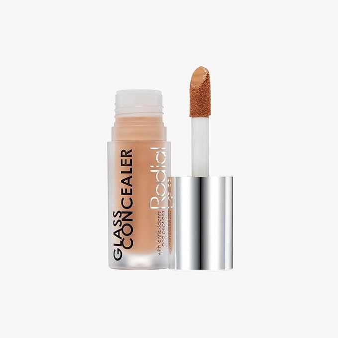Rodial Glass Concealer Shade 3 - Luminous, Full-Coverage Cream with Peptides and Antioxidants for Flawless Skin, 0.1 fl. oz.