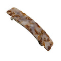 Hair Clips for Women,3.5 Inch Acetate Medium Hair Claw Clips for Women Thin Thick Curly Hair,Strong Hold No Slip Grip,French Classic Multicolor Barrettes Hair （Amber Brown Oblong）