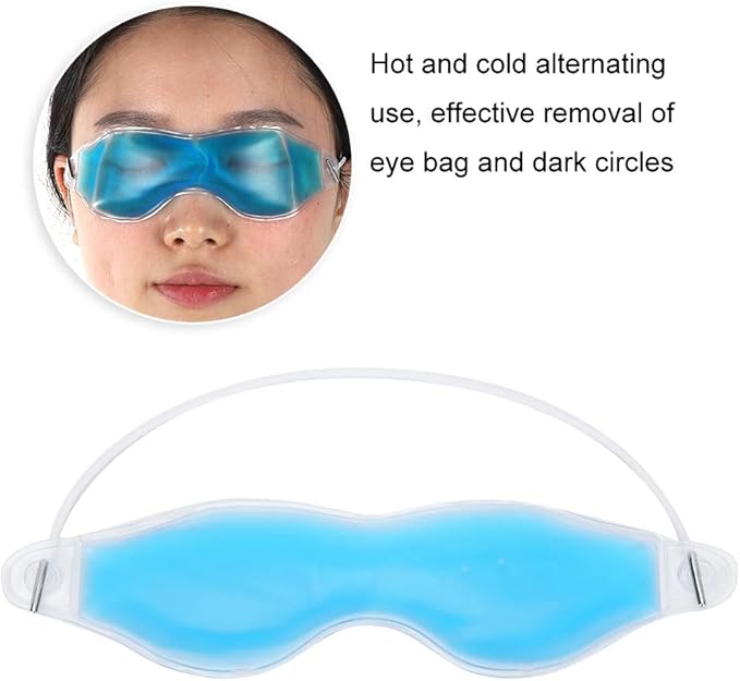 Gel Eye Pads,Gel Eye Cooling Eye Masks, Cold Eye for Dry Eyes, Ice Eye Frozen Reusable Eye Ice Pack Cold Eye Compress for Dark Circles Puffy Eyes