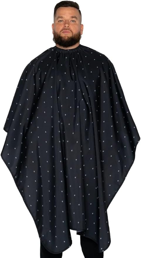 Barber Strong The Barber Cape Haircut Cover for Men, Hair Repelling and Static-Reducing Material, Water Resistant Fabric