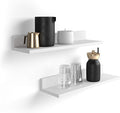 Mobili Fiver, Set of 2 Rachele Shelves, 31.49 in, Matt White, Made in Italy