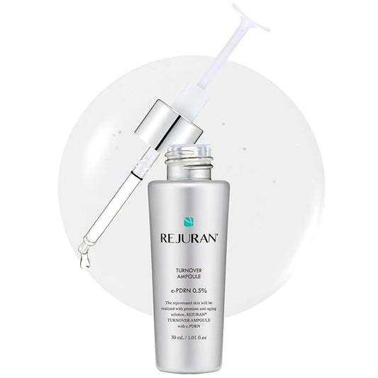 REJURAN® Turnover Ampoule, c-PDRN® – Original Salmon DNA PDRN Face Serum for Rejuvenation, Firming, Hydration & Youthful Glow, Refines Skin Texture. Korean Skincare (1.01 fl oz)