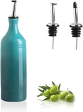 Sweejar Large Ceramic Olive Oil Dispenser Bottle, Opaque Oil Cruet Protects Oil to Reduce Oxidation, Storage Oil, Vinegar, Soy Sauce & Other Liquids, Pack of 1, 24 Fl Oz (Gradient Blue)