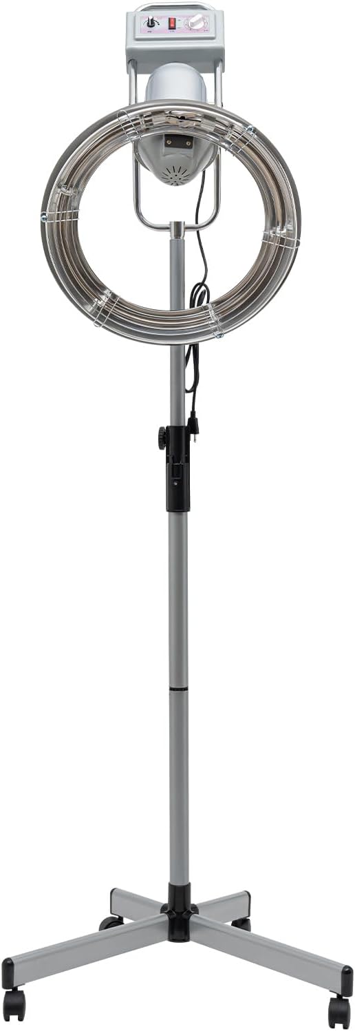 Hair Steamer Professional Hair Salon Steamer,Stand Hair Dryer, Orbiting Rotating Hairs Processor with Wheels,3 in 1 Orbiting HairDryer,HairDryer Accelerator, Perm Styling