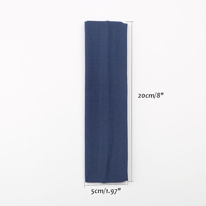 Yoga Sports Headbands,Pack of 24,Soft Elastic Stretchy Athletic Headband Workout Gym Sports Fitness Hair bands