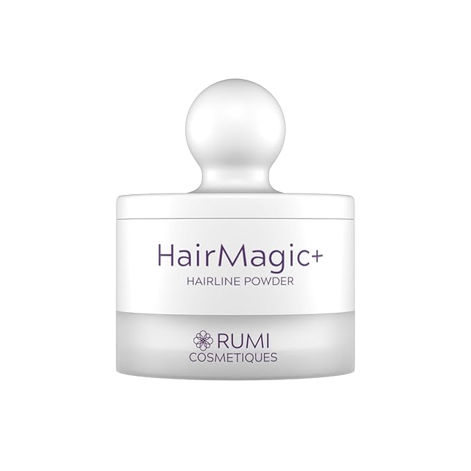 Rumi Cosmetiques HairMagic+ Root Touch Up Powder – Instant Gray Hair Coverage & Hairline Filler – Water-Resistant, Natural Finish, Nourishing Formula with Argan Oil & Vitamin E (Copper)