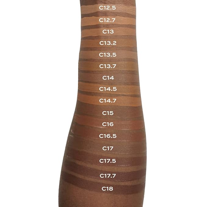 Makeup Revolution Conceal & Define Concealer, Full Coverage Makeup Concealer, Matte Finish & Long Wear, For Dark or Deep Skin Tones, Vegan, C16, 4ml