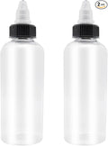 2 Pcs 16oz Dispensing Bottles, Plastic Squeeze Bottles with Twist Top Cap