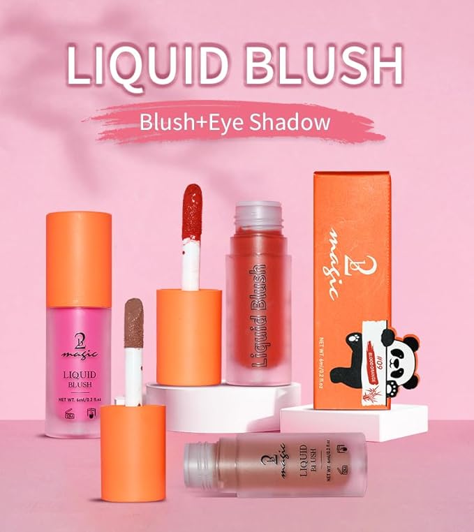 Liquid Blush, Long-lasting & Blendable Liquid Blush for High-Pigment Color, Achieve a Soft, Dewy, Healthy Natural Finish (04-Withered Rose, 0.2 Ounce)