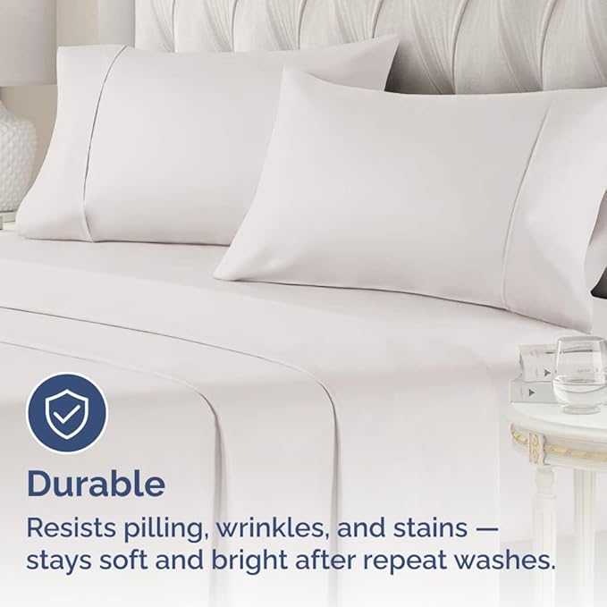 Queen Pillow Cases - 2 Pack - Super Soft Pillowcase Covers - Envelope Enclosure - Hotel Quality Pillow Protectors - Wrinkle Free, Shrink & Stain Resistant - Machine Washable - 20" x 30" (Light Grey)