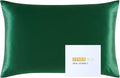 ZIMASILK 25 Momme 100% Pure Mulberry Silk Pillowcase for Hair and Skin Care, Highest Grade 6A Pillow Cases for Women, Long-Lasting Durablity, Gift for Women Men, 1Pc (King 20"x36", Blackish Green)