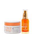 Kit Tyrrel Professional Fiber Protein Hair Mask and Fig Oil Set, 8.8 oz Moisturizing Mask with Plant Extracts, 1.69 fl oz Split End Repair Oil, Post-Chemical Treatment Care