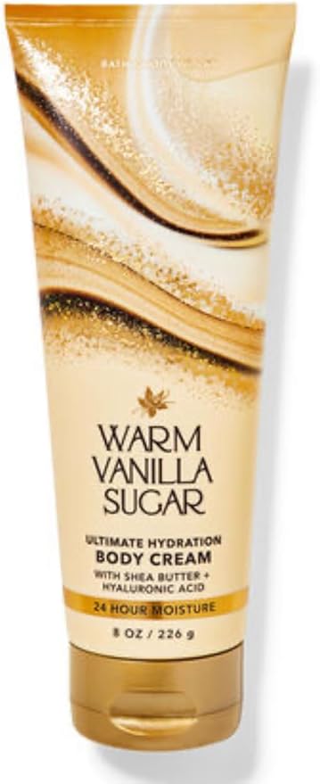 Bath & Body Works - 3 Piece Bundle - Spray - Body Cream - Shower Gel - Full Size and Gift Bag HELLO GORGEOUS (Warm Vanilla Sugar)