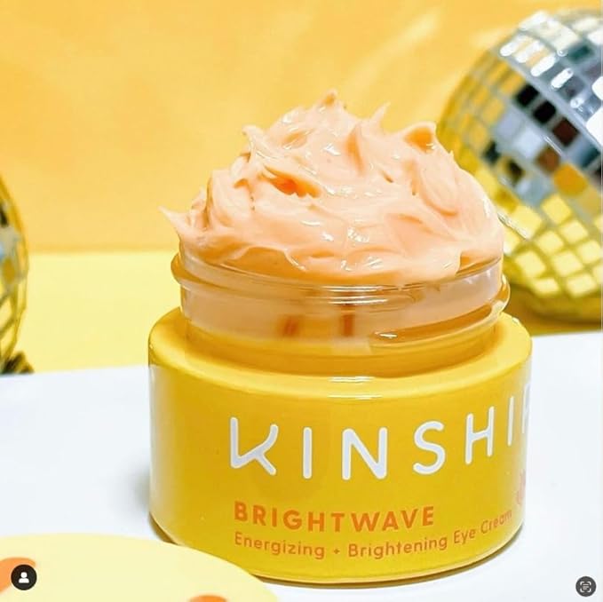 Kinship Brightwave Vitamin C Face + Eye Duo | 10% Vitamin C Serum (1 Fl Oz) | Brightening Eye Cream (0.5 Oz) | Fade Dark Spots | Reduce Fine Lines, Wrinkles, Dark Circles + Puffiness | All Skin Types