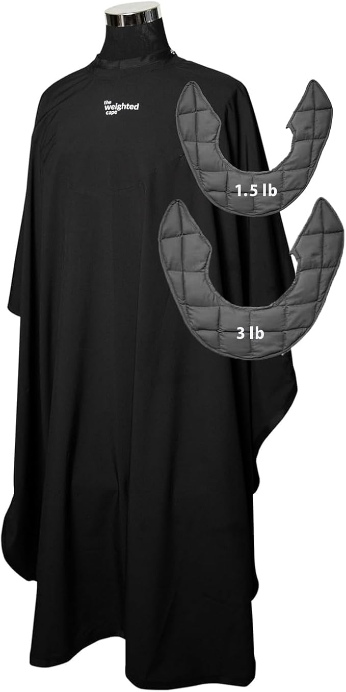 1.5 & 3lb Kids Set (Ages 3–13) – Weighted Hair Cutting Barber Capes with Elastic Collar, Waterproof Salon Capes for Added Comfort, Perfect for Barber & Hairstylist (52 x 36 in)