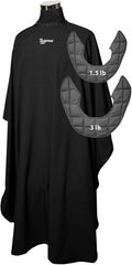 1.5 & 3lb Kids Set (Ages 3–13) – Weighted Hair Cutting Barber Capes with Elastic Collar, Waterproof Salon Capes for Added Comfort, Perfect for Barber & Hairstylist (52 x 36 in)