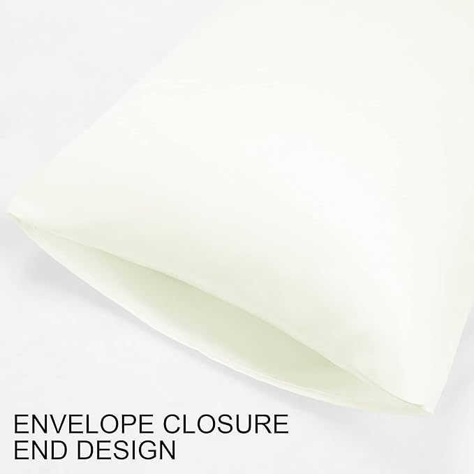 uxcell 2 Pack Satin Pillowcase for Hair and Skin, Cool, Silky, Soft Breathable Pillow Cases Travel Size 14x20 Inch with Envelope Closure