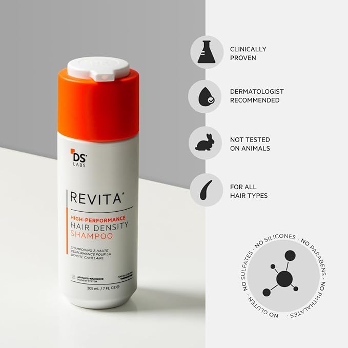 DS Labs Revita Shampoo Refill Pouch, 500 mL – Scalp Refreshing Cleanse for Fuller Looking, Volumizing, Lightweight Hydration, Sulfate & Silicone Free, Color Safe, For Men & Women