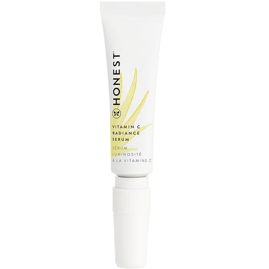 Honest Beauty Mini Vitamin C Brightening Serum | Improves Skin Tone + Complexion | Vitamin C, Pearl, Hyaluronic Acid | EWG Verified + Cruelty Free | Travel Size, 0.33 fl oz