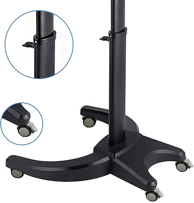 Elitzia 7 Color Hair Steamer Black Hooded Micro Mist Ozone for Natural Black Hair Adjustable Height Wheels 3 Mode 5 Level Time Temperature Control Dye Perm Hair Professional Home ET1408T