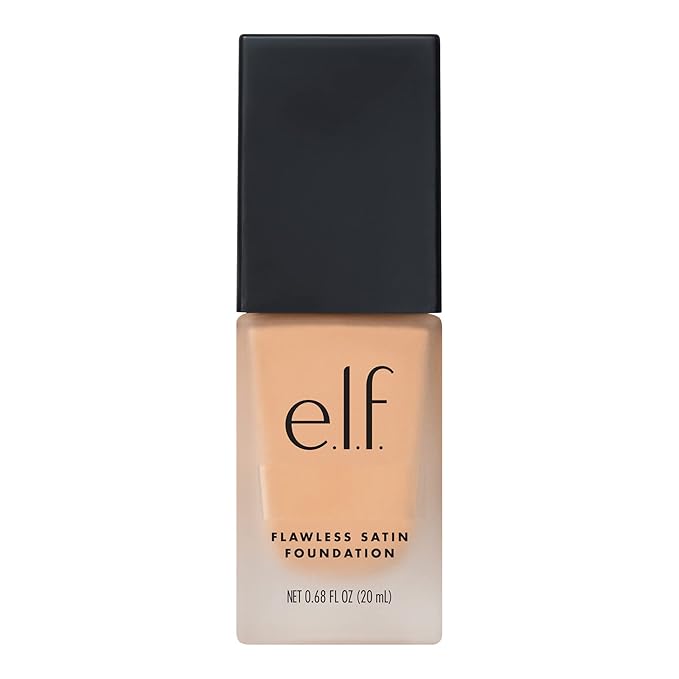 e.l.f. Flawless Finish Foundation, Lightweight & Medium Coverage, Semi-Matte Finish, Shell, 0.68 Fl Oz (20mL)