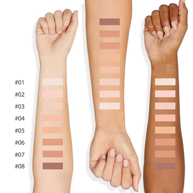 Oil Control Face Pressed Powder, Matte powder setting powder, long-lasting and waterproof loose powder, Flawless Lightweight Face Cosmetics, Cruelty-free, (08, 1 Pcs)