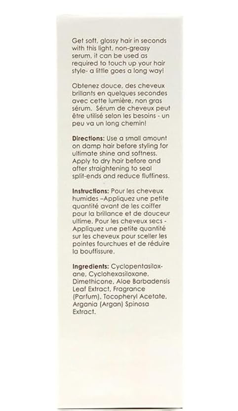 Evolution Argan Oil Serum - Vitamin E Treatment for Softening and Straightening Dry Hair - With Aloe Vera (4 Pack)