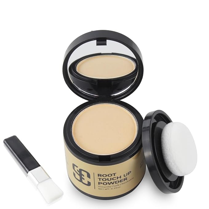 SOVONCARE Hairline Powder - Root Touch Up & Gray Hair Concealer for Men and Women, Instantly Covers Thinning Hair and Bald Spots, Natural-Looking Coverage Light Blonde 0.35 oz