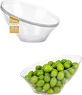 BESTSTAR 20OZ Plastic Clear Serving Bowls 8 Pack Angled Disposable Party Bowls for Chips, Salad, Fruit & Candy – Heavy Duty Clear Serving Bowls for Parties, Buffet, Catering, Wedding, Daily Use