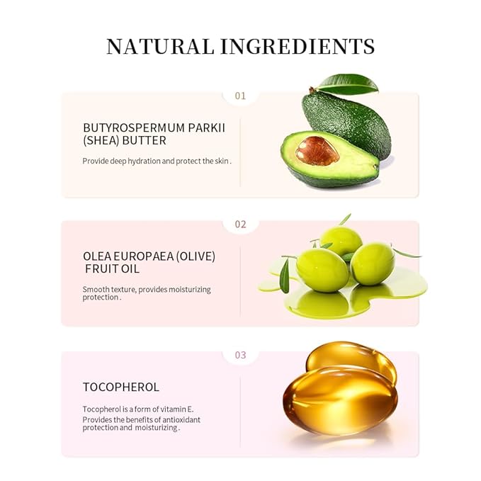 Lip Butter Balm for Dry Cracked Lips,Moisturizing and Hydrating Lip Butter Balm Set,Day and Night Hydrating Lip Mask,Nourishing Lip Care 100% Vegan… (135# Vanilla+Brown Sugar+Cherry)