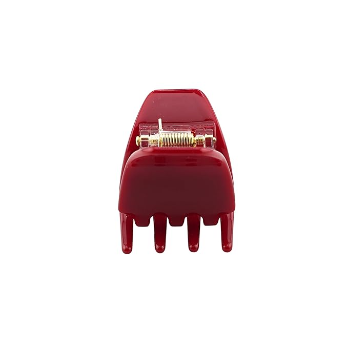 Luxury Red Claw Clip for Women | Our Acetate Red Hair Clip Feels Light, Looks Smooth and is Easy to Wear | Use for easy Half Ups with No Snagging and a Secure Grip in our Mini One Inch Size