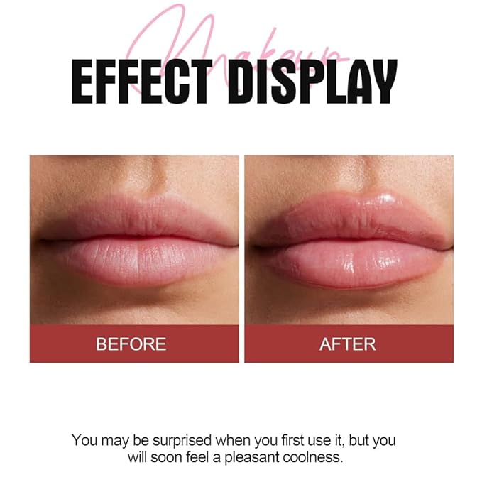Natural Spicy Lip Plumping Booster Lip Plumping Oil，Lip Plumper Gloss, Ultra-Hydrating & Nourishing Plump and Pout Lip Plumper, Glossy Finish Fuller Lip Plumping Lip Gloss for Women Girls(03#)