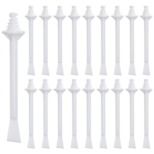 Plastic Wax Applicator Sticks and Disposable Spatulas - 50 Pieces for Nostril Cleaning, Nose Hair Removal, and Waxing