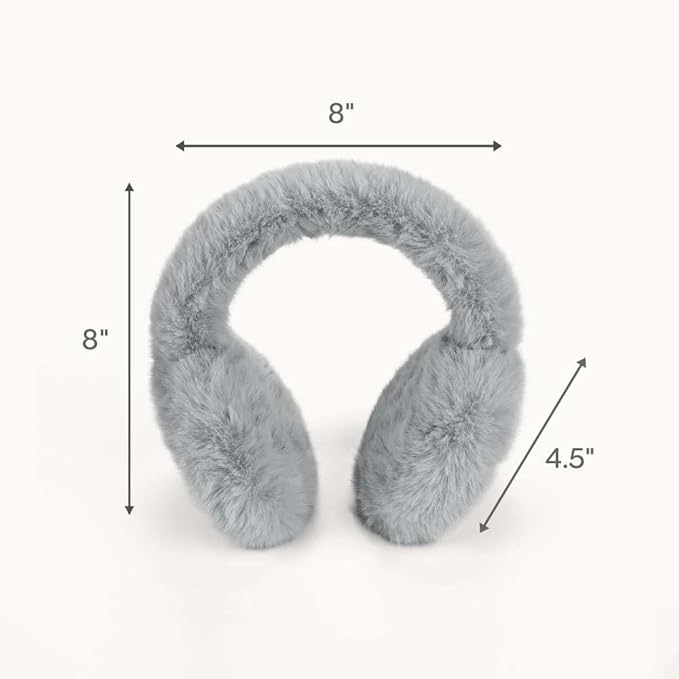 C.C Soft Winter Warm Adjustable Headband Ear Warmer Earmuffs