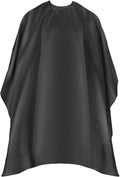 Professional Hair Cutting Cape with Adjustable Snap Closure, Salon Barber Cape,Waterproof Hairdressing Salon Cape - 57" x 51"(Black)