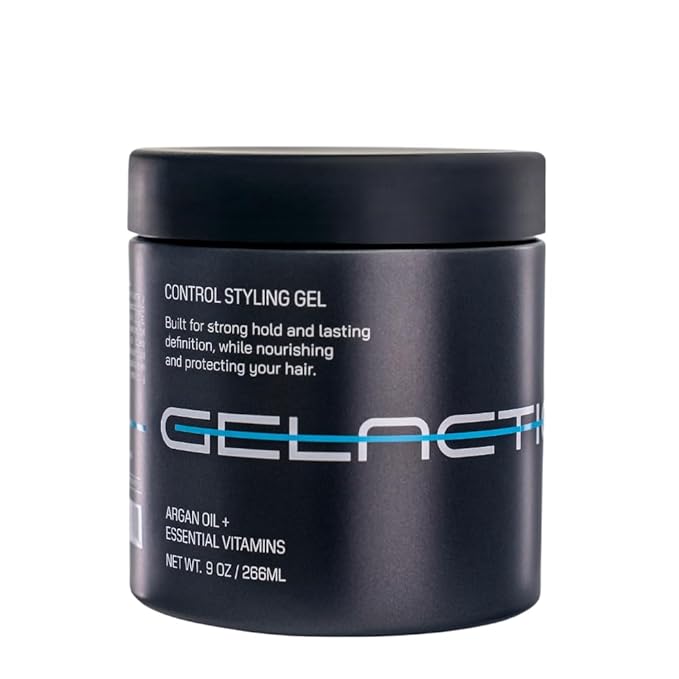 Max Control Hair Gel for Men, Alcohol-Free, Strong Hold Styling Gel, Natural Extracts for Long-Lasting Hold and Shine, Slick Back Hair Style 9 oz