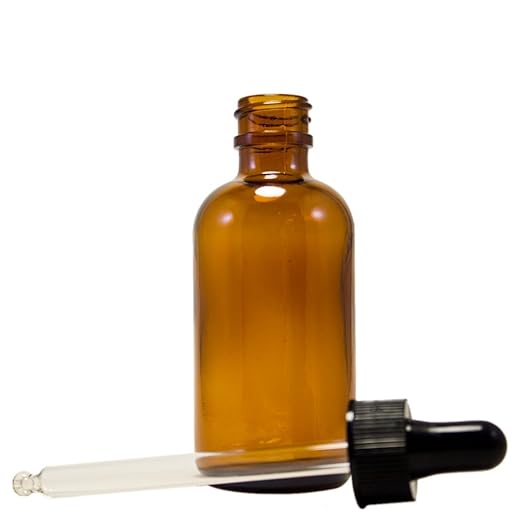 Amber Glass Dropper Bottle 2 oz – Refillable UV-Resistant Glass Bottle with Leak-Proof Dropper for Essential Oils, Serums, Tinctures, DIY Skincare – Single Pack - GreenHealdh