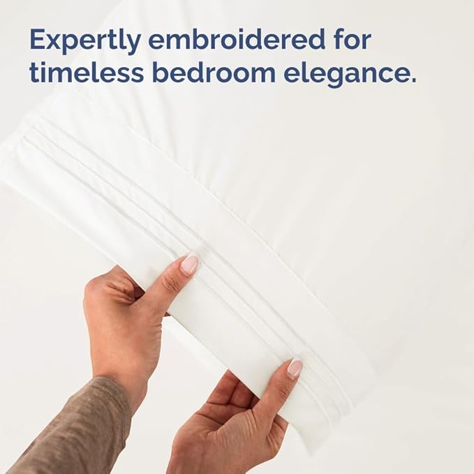 Queen Pillow Cases Set of 8 - Ultra Soft Hotel Quality Pillowcase Covers - Comfy & Wrinkle Free - Shrink, Stain and Fade Resistant - Machine Washable Pillow Protectors - 8 Piece Set - Antique White