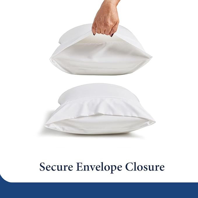 SKY BEDDINGS Queen Pillowcase Set of 2 - Soft Brushed Microfiber Pillow Cases with Envelope Clouser - Wrinkle-Free, Fade-Resistant Pillow Covers - 20 x 30 Inches, White
