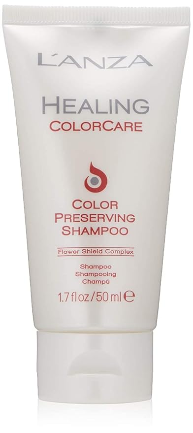 L'ANZA Healing Colorcare Shampoo, Color-Safe Repairing Cleanse for Dry, Damaged or Treated Hair, Anti-Fade Formula Smooths, Moisturizes, Adds Vibrance & Shine, Sulfate Free (1.7 Fl Oz)